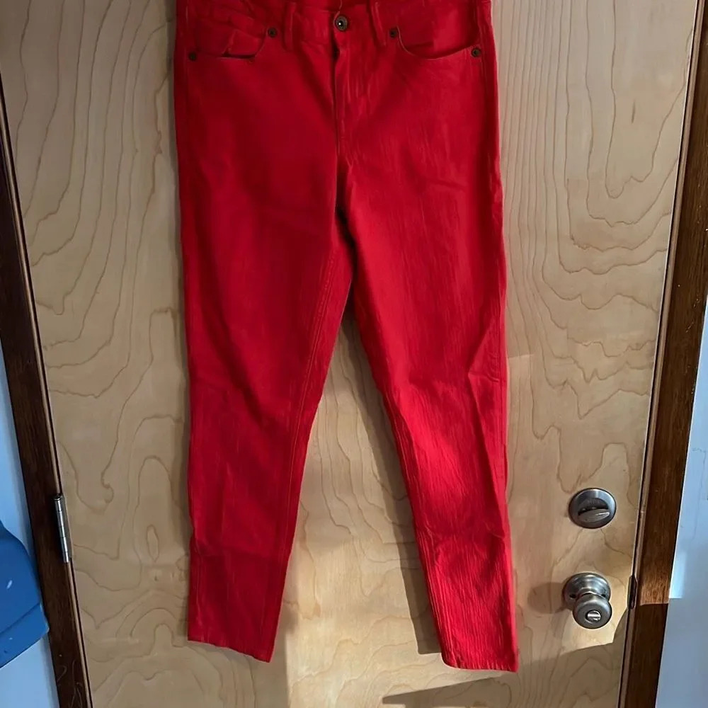 NWOT- Madewell Skinny skinny red jeans - 26